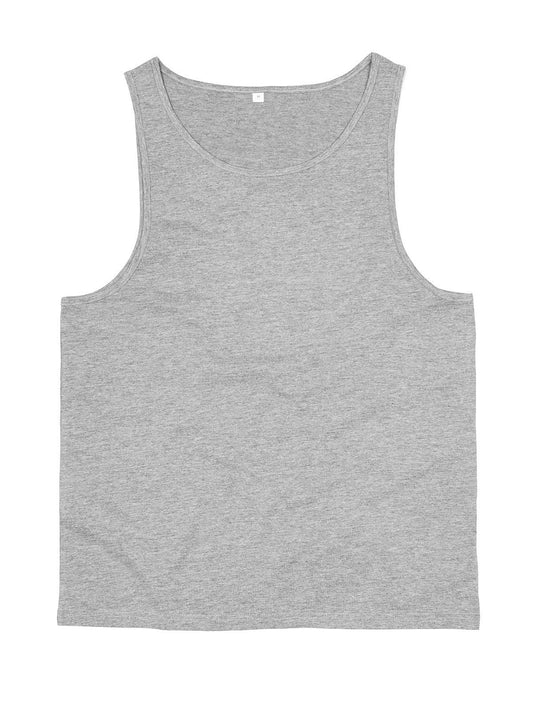 Drop Armhole Vest Unisex T-Shirt – Mantis – Farbe heather grey melange – individuell veredelbar