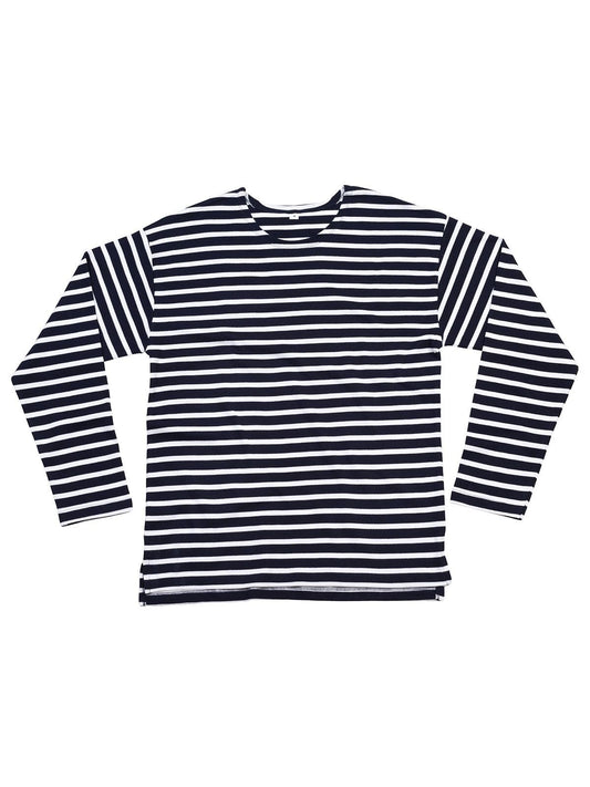 The Breton Top Unisex T-Shirt – Mantis – Farbe Navy White – individuell veredelbar