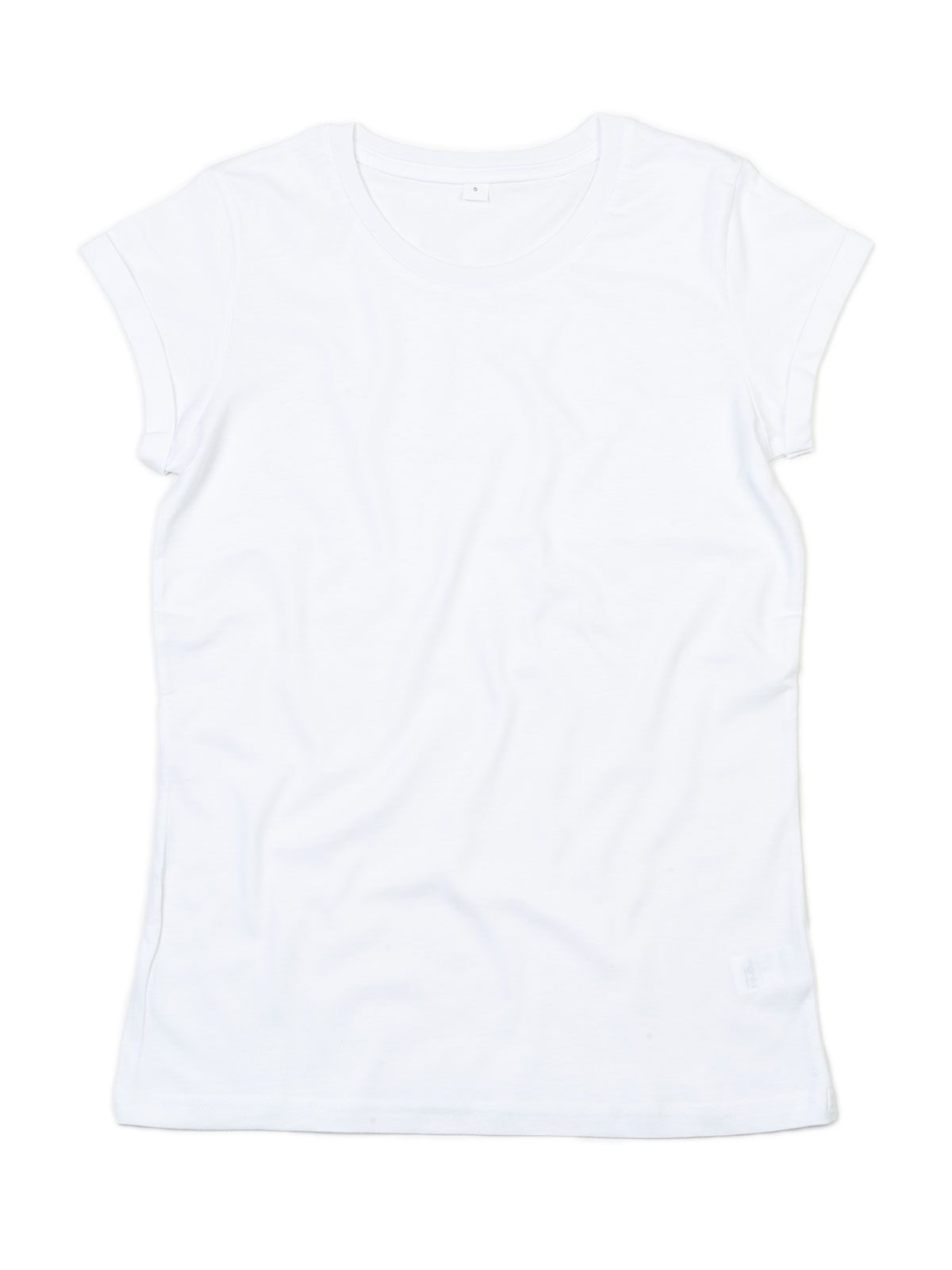 Roll Sleeve T Damen T-Shirt – Mantis – Farbe Weiß – individuell veredelbar