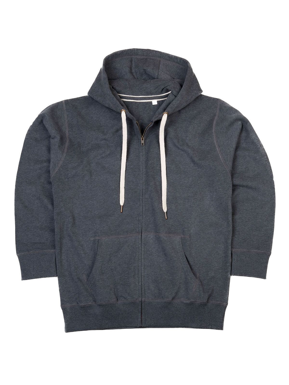 Superstar Zip Through Hoodie Herren Sweatshirt / Hoodie – Mantis – Farbe charcoal grey melange – individuell veredelbar