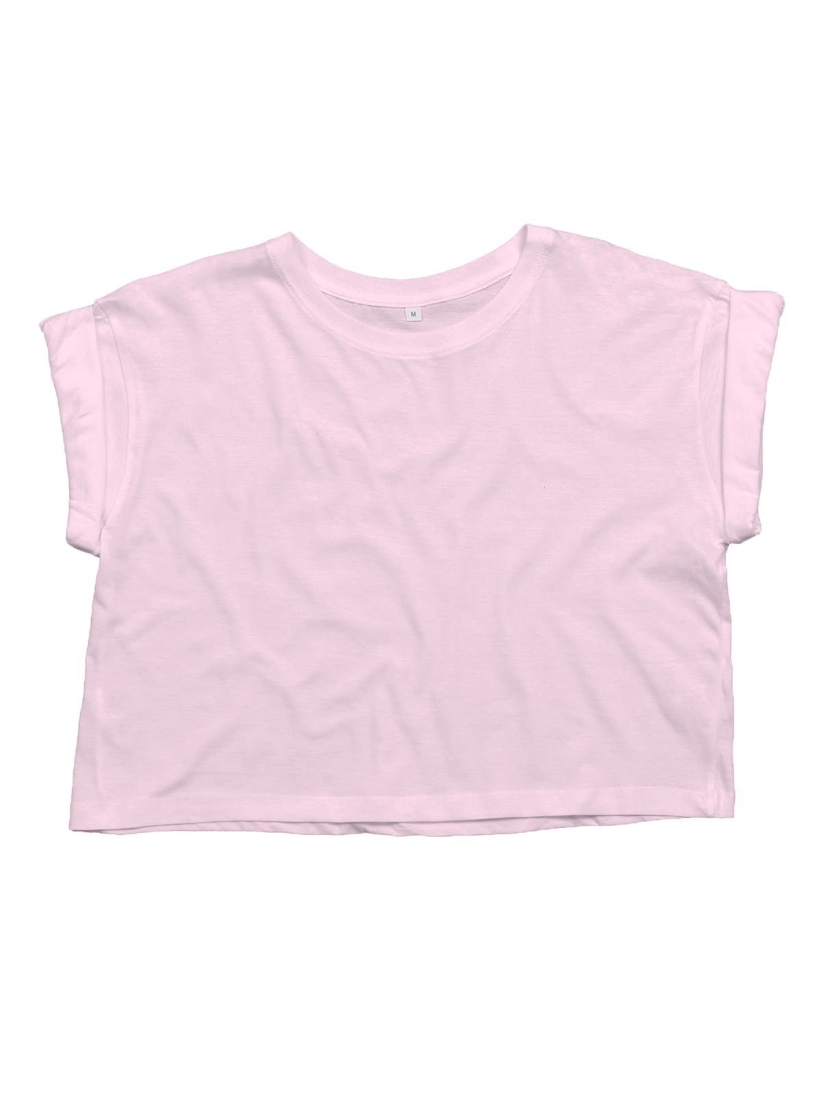 Organic Crop Top T Damen T-Shirt – Mantis – Farbe soft pink – individuell veredelbar