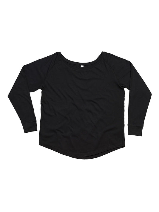 Loose Fit Long Sleeve T Damen T-Shirt – Mantis – Farbe Schwarz – individuell veredelbar