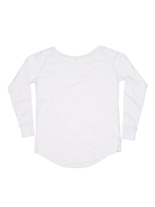 Loose Fit Long Sleeve T Damen T-Shirt – Mantis – Farbe Weiß – individuell veredelbar