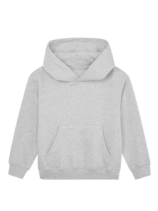 Essential Hoodie Kinder Sweatshirt / Hoodie – Mantis Kids – Farbe heather grey melange – individuell veredelbar