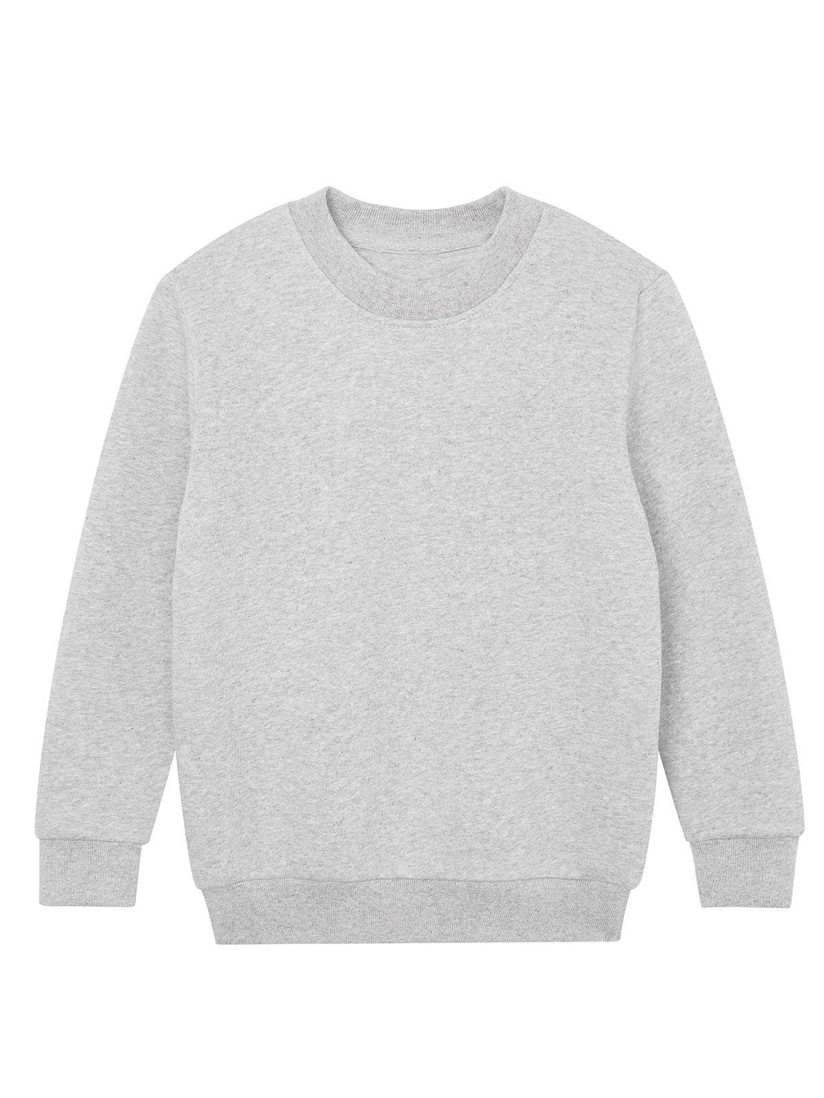 Essential Sweatshirt Kinder Sweatshirt / Hoodie – Mantis Kids – Farbe heather grey melange – individuell veredelbar