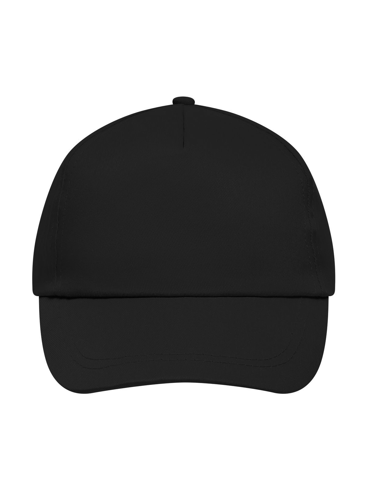 Baseball Caps 5 Panel Promo Cap Lightly Laminated Schwarz bestickbar und bedruckbar – LA1970
