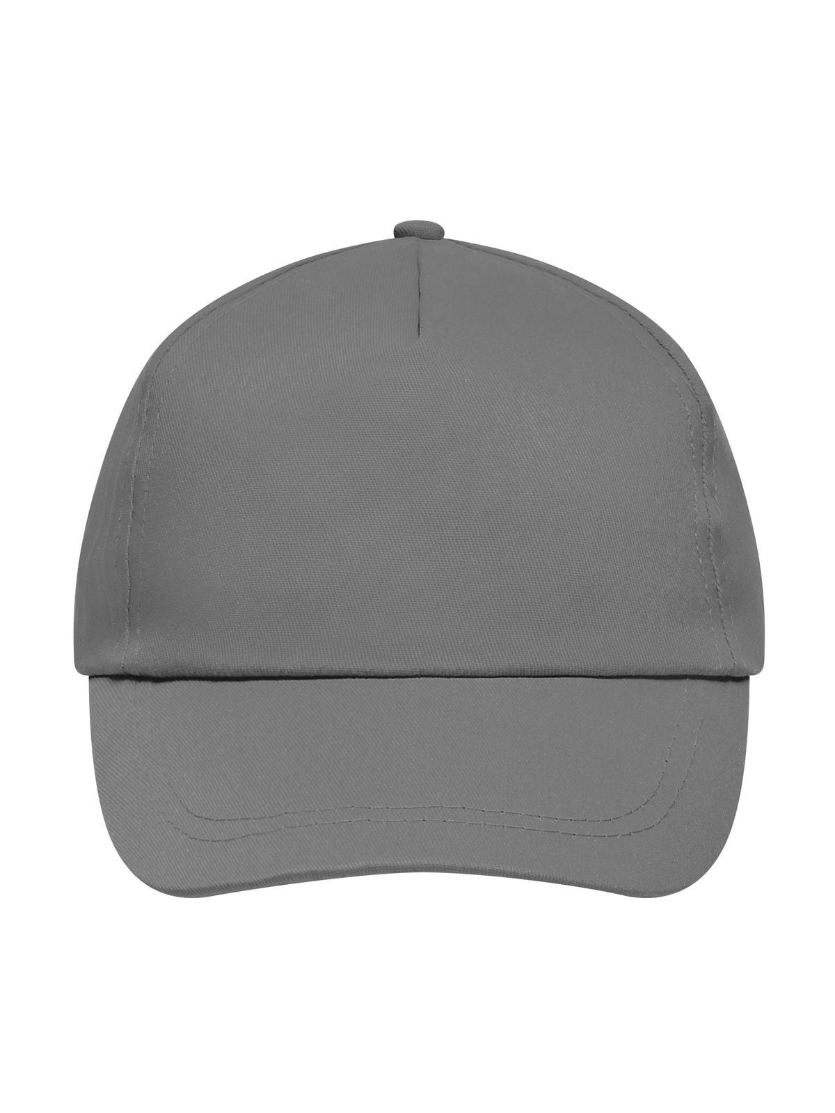 Baseball Caps 5 Panel Promo Cap Lightly Laminated dark-Grau bestickbar und bedruckbar – LA1970