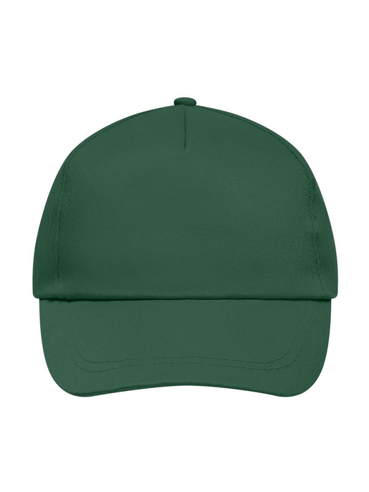 Baseball Caps 5 Panel Promo Cap Lightly Laminated dark-green bestickbar und bedruckbar – LA1970