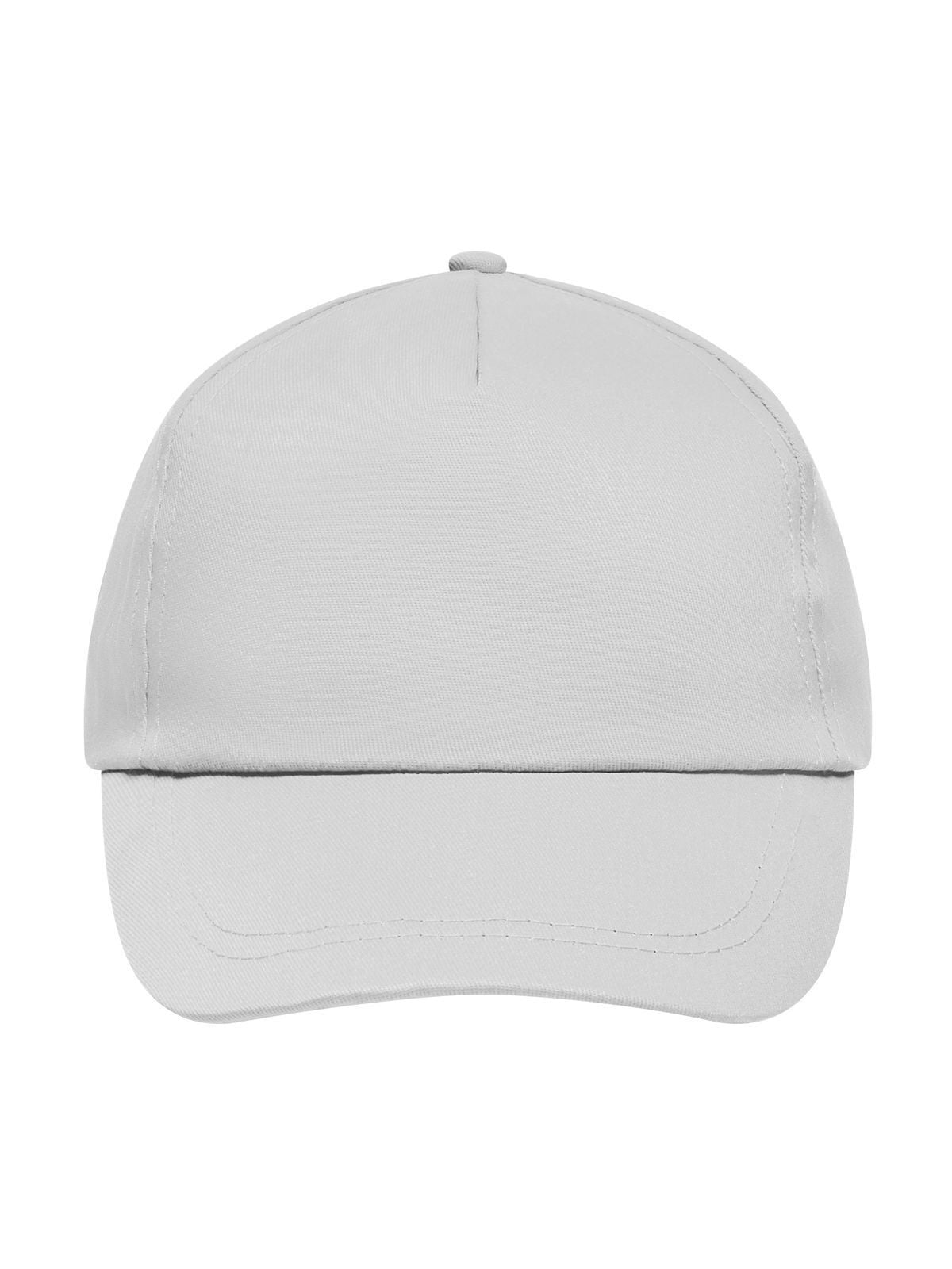 Baseball Caps 5 Panel Promo Cap Lightly Laminated light-Grau bestickbar und bedruckbar – LA1970