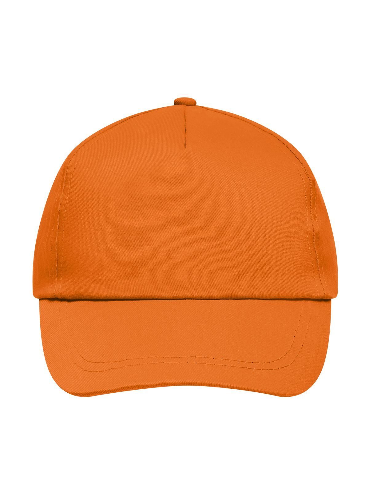 Baseball Caps 5 Panel Promo Cap Lightly Laminated Orange bestickbar und bedruckbar – LA1970