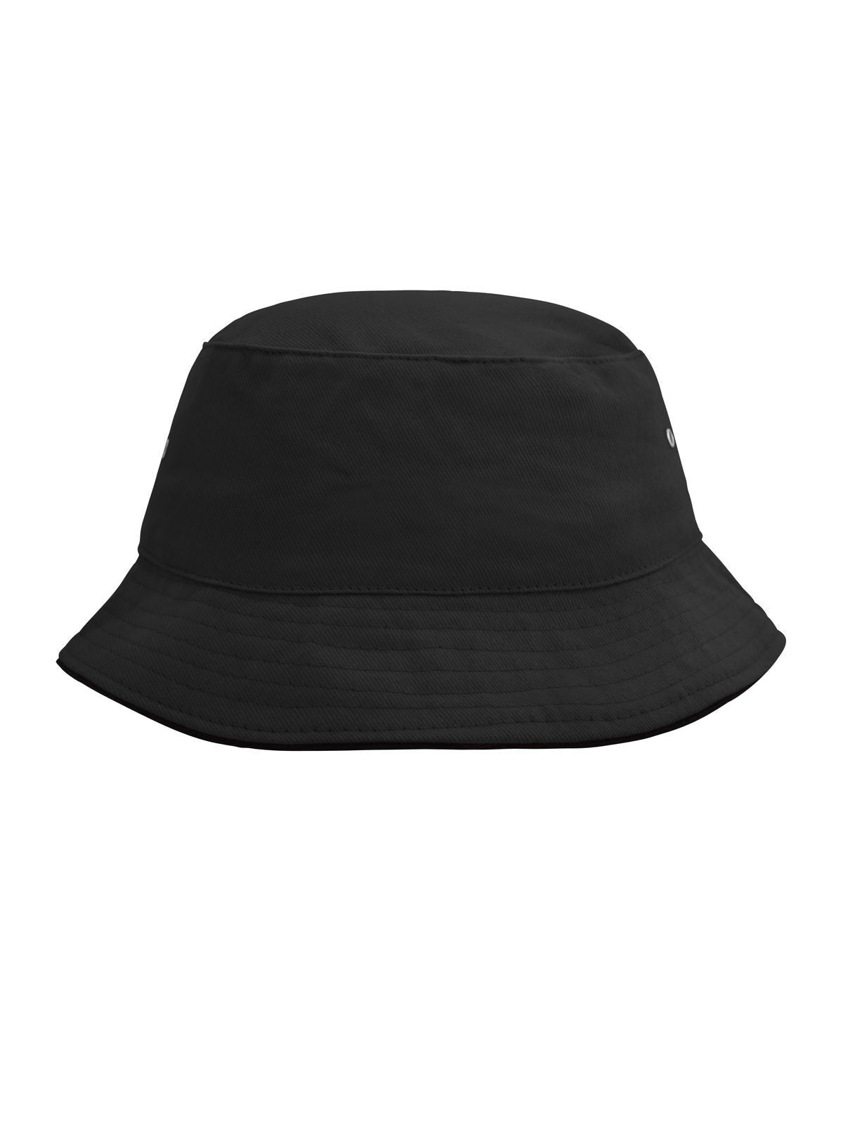 Bucket Hats Fisherman Piping Hat Schwarz/Schwarz bestickbar und bedruckbar – LA1970