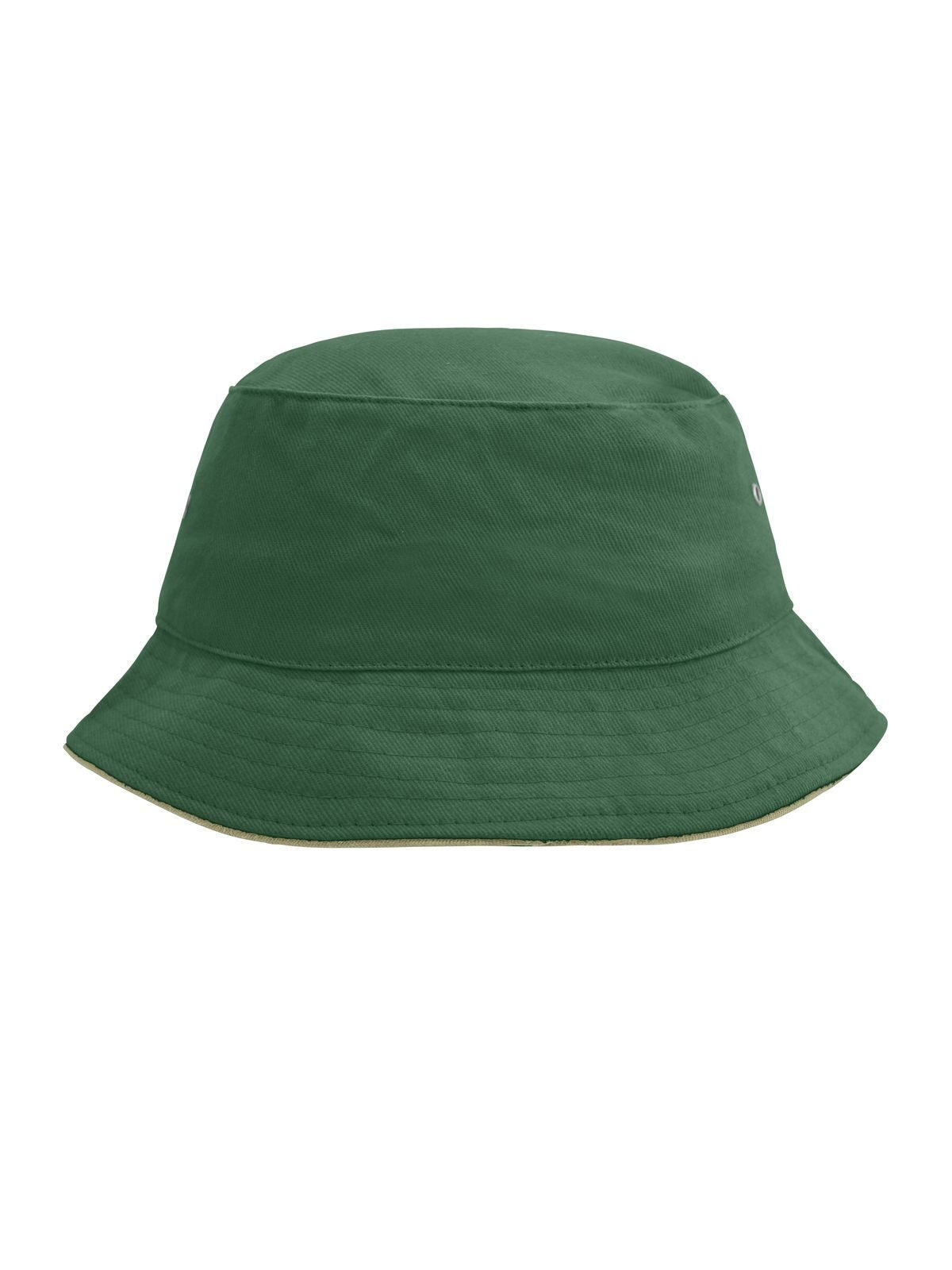 Bucket Hats Fisherman Piping Hat dark-green/beige bestickbar und bedruckbar – LA1970