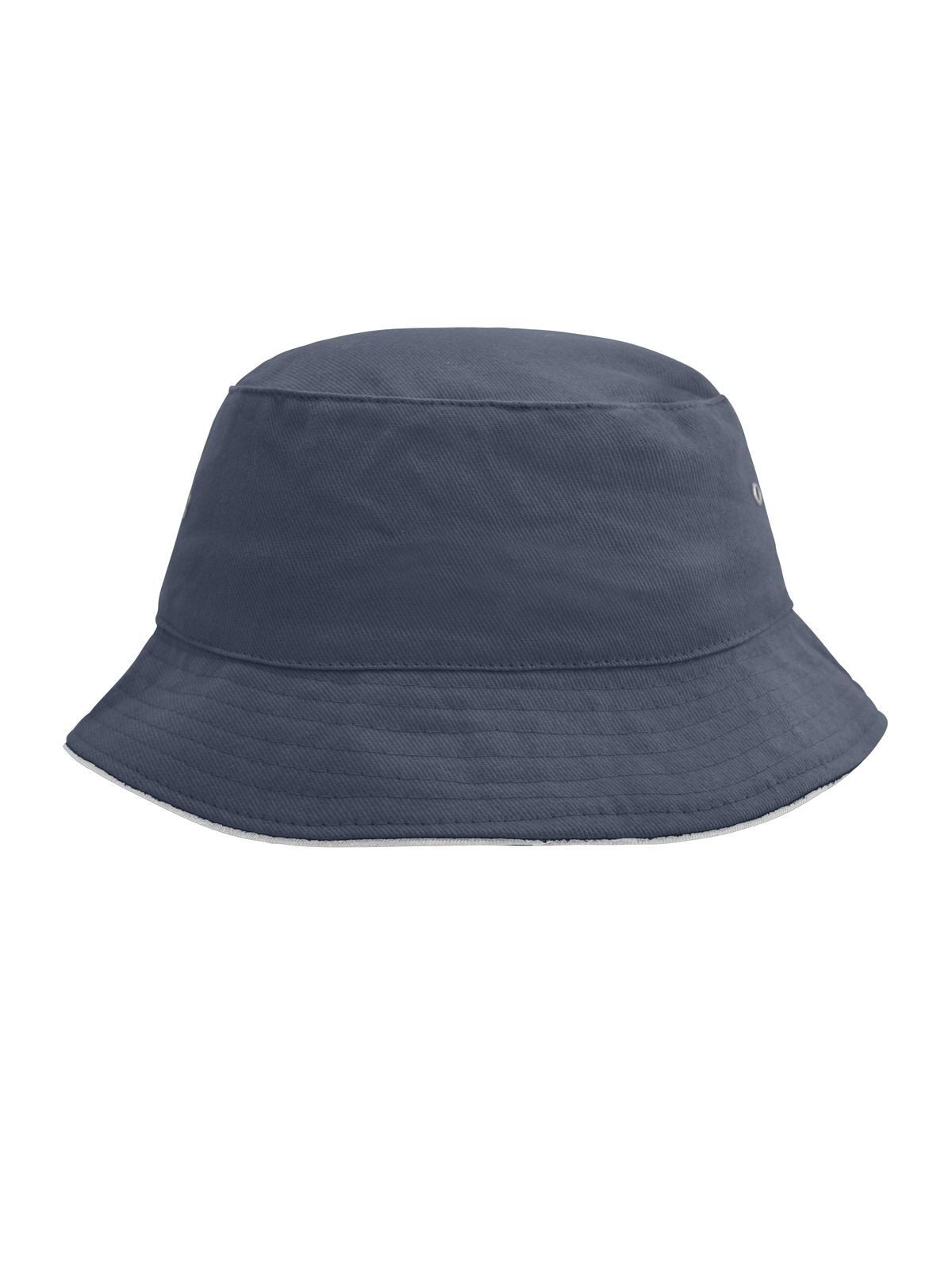 Bucket Hats Fisherman Piping Hat Marineblau/Weiß bestickbar und bedruckbar – LA1970