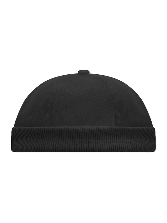 Beanies 6 Panel Chef Cap Schwarz bestickbar und bedruckbar – LA1970