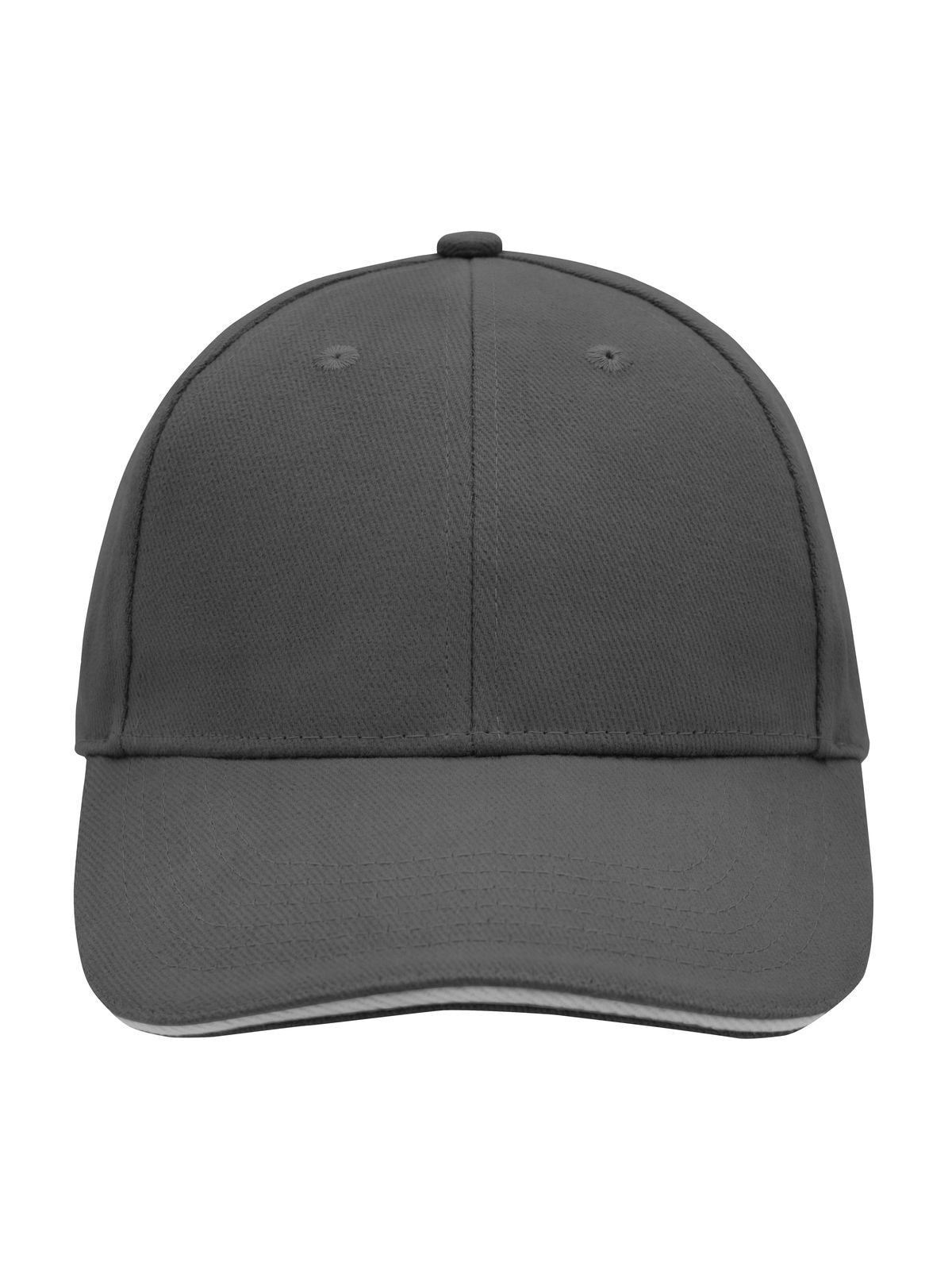 Baseball Caps 6 Panel Sandwich Cap graphite/light-Grau bestickbar und bedruckbar – LA1970