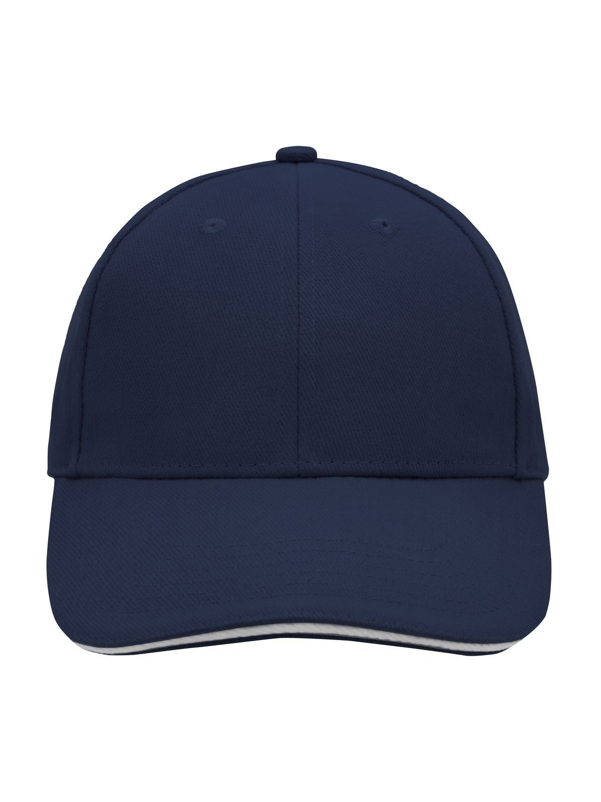 Baseball Caps 6 Panel Sandwich Cap Marineblau/Weiß bestickbar und bedruckbar – LA1970