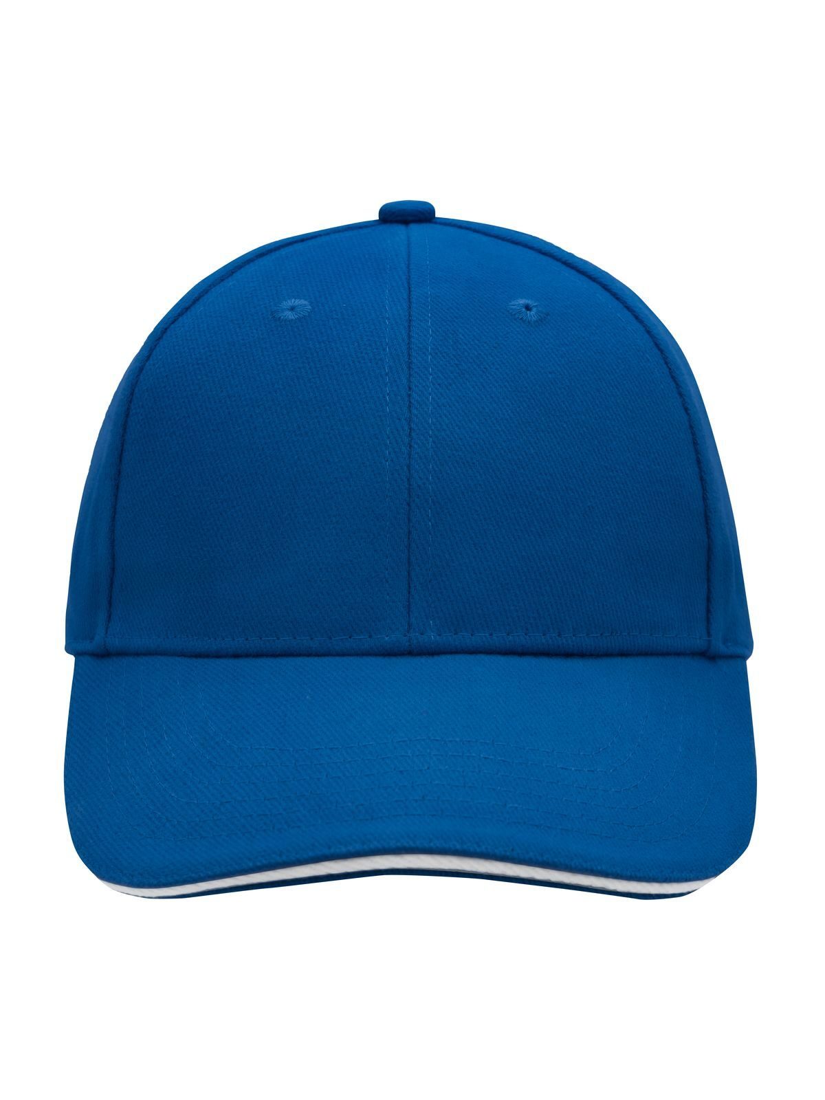 Baseball Caps 6 Panel Sandwich Cap Royalblaublau/Weiß bestickbar und bedruckbar – LA1970