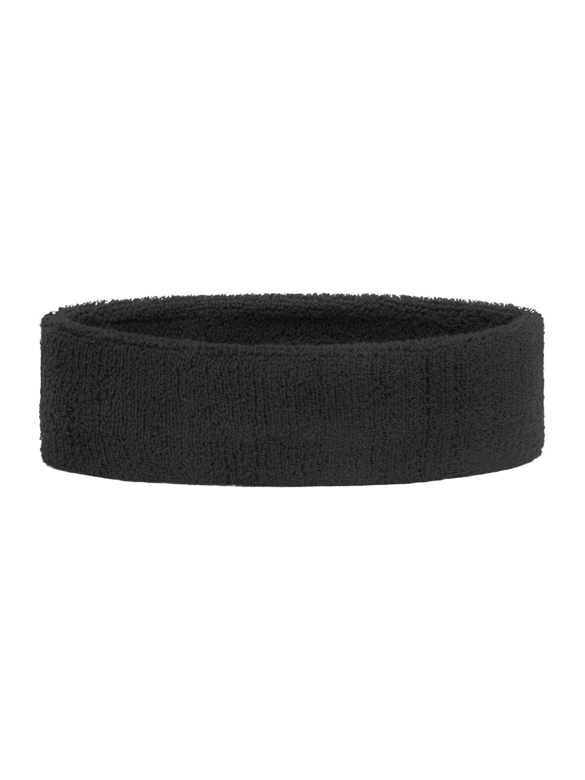 Terry Headband Zubehör – James & Nicholson – Farbe Schwarz – individuell veredelbar