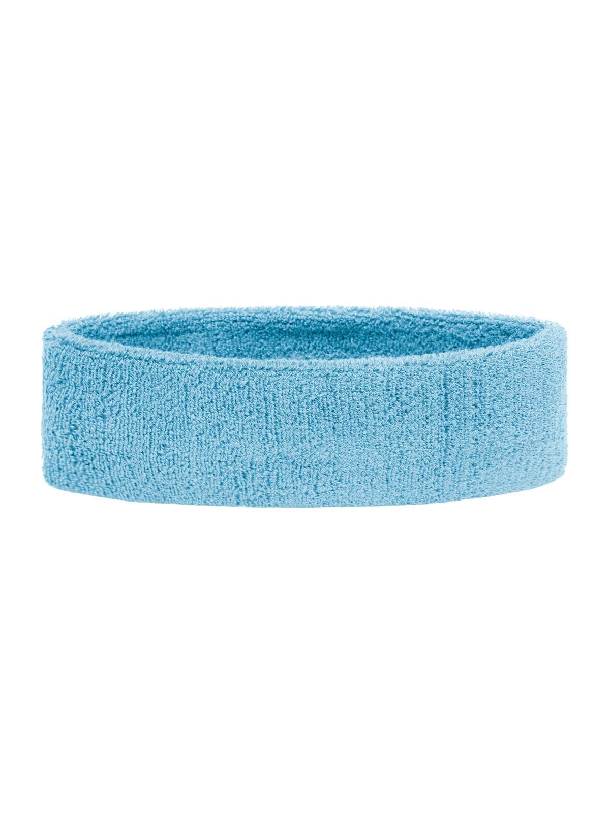 Terry Headband Zubehör – James & Nicholson – Farbe light-blue – individuell veredelbar
