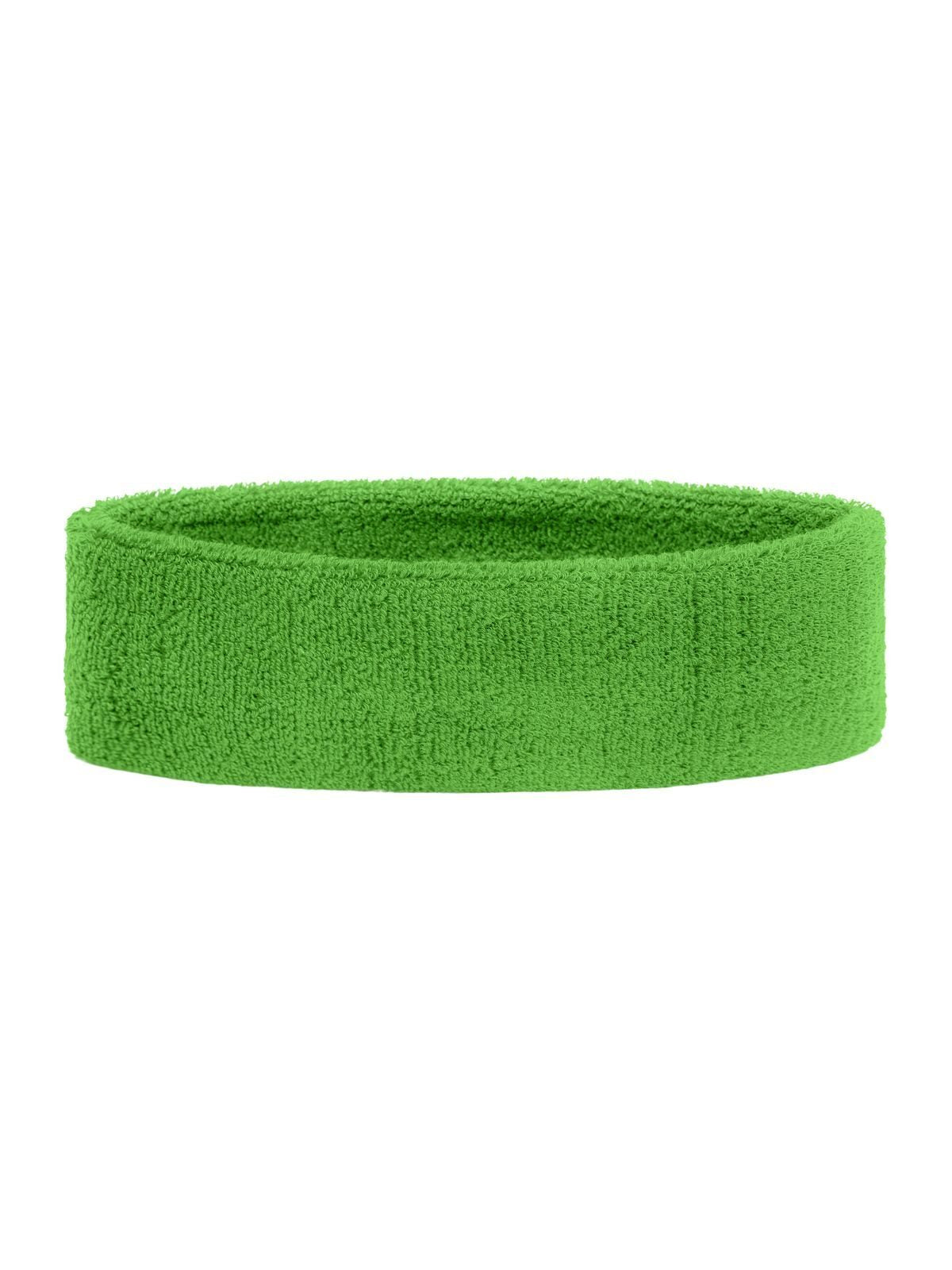 Terry Headband Zubehör – James & Nicholson – Farbe lime-green – individuell veredelbar