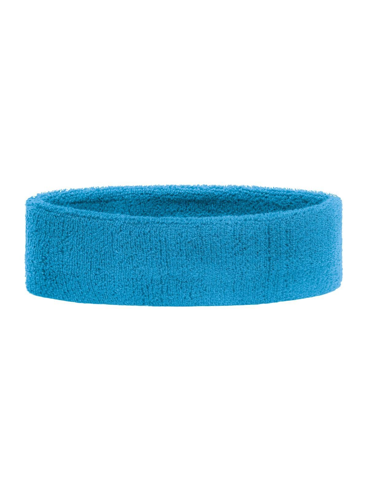 Terry Headband Zubehör – James & Nicholson – Farbe Türkis – individuell veredelbar