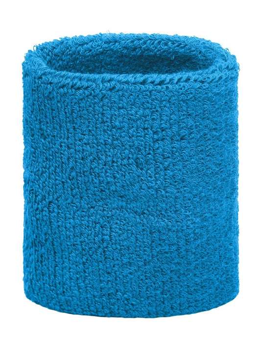 Terry Wristband Herren Zubehör – James & Nicholson – Farbe Aqua – individuell veredelbar