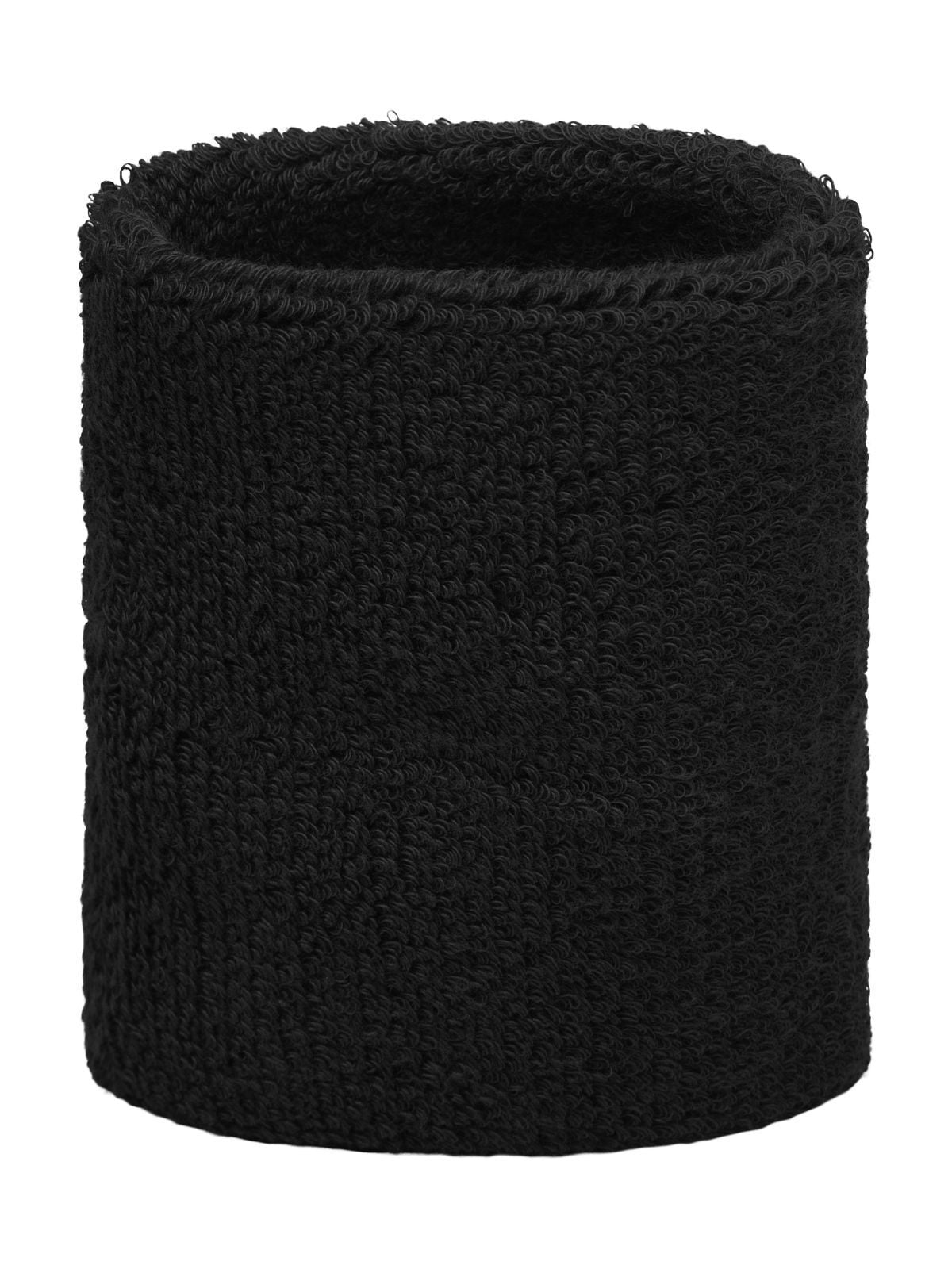 Terry Wristband Herren Zubehör – James & Nicholson – Farbe Schwarz – individuell veredelbar