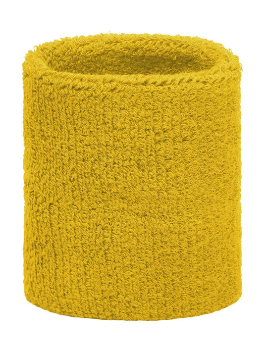 Terry Wristband Herren Zubehör – James & Nicholson – Farbe gold-yellow – individuell veredelbar