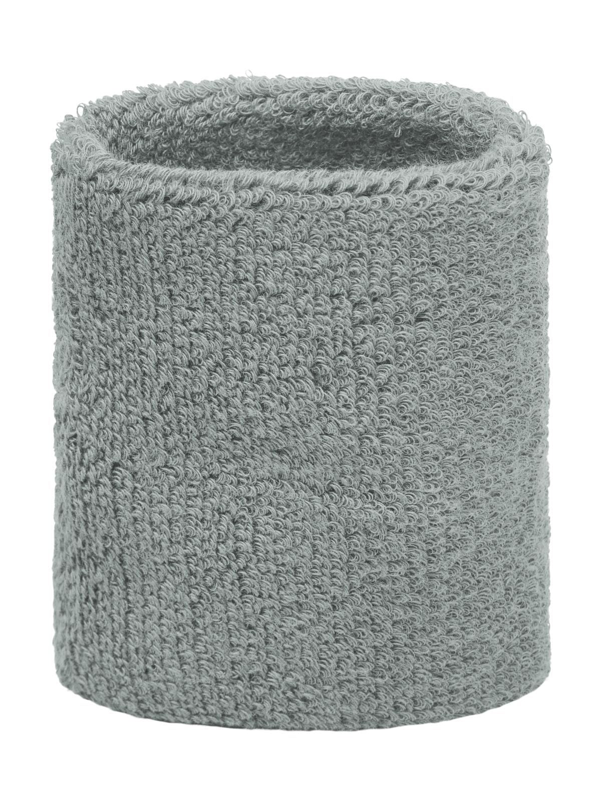 Terry Wristband Herren Zubehör – James & Nicholson – Farbe light-grey – individuell veredelbar