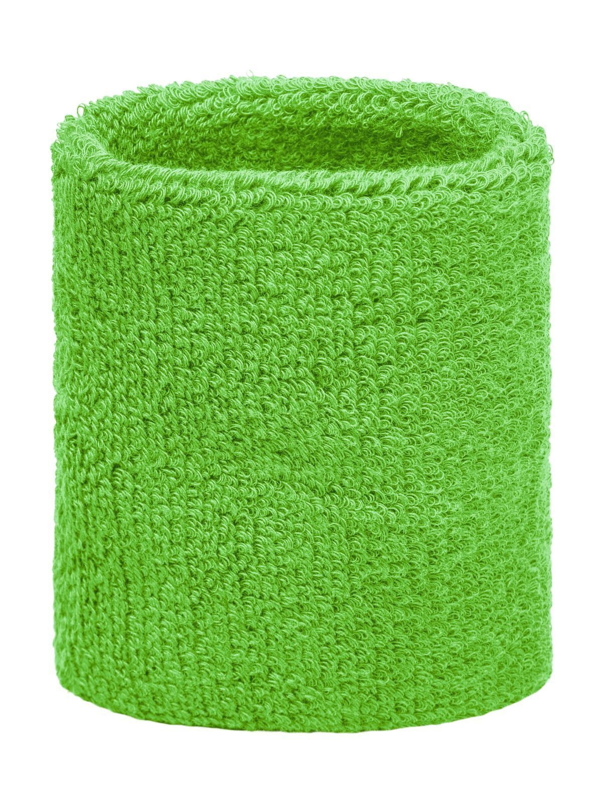 Terry Wristband Herren Zubehör – James & Nicholson – Farbe lime-green – individuell veredelbar