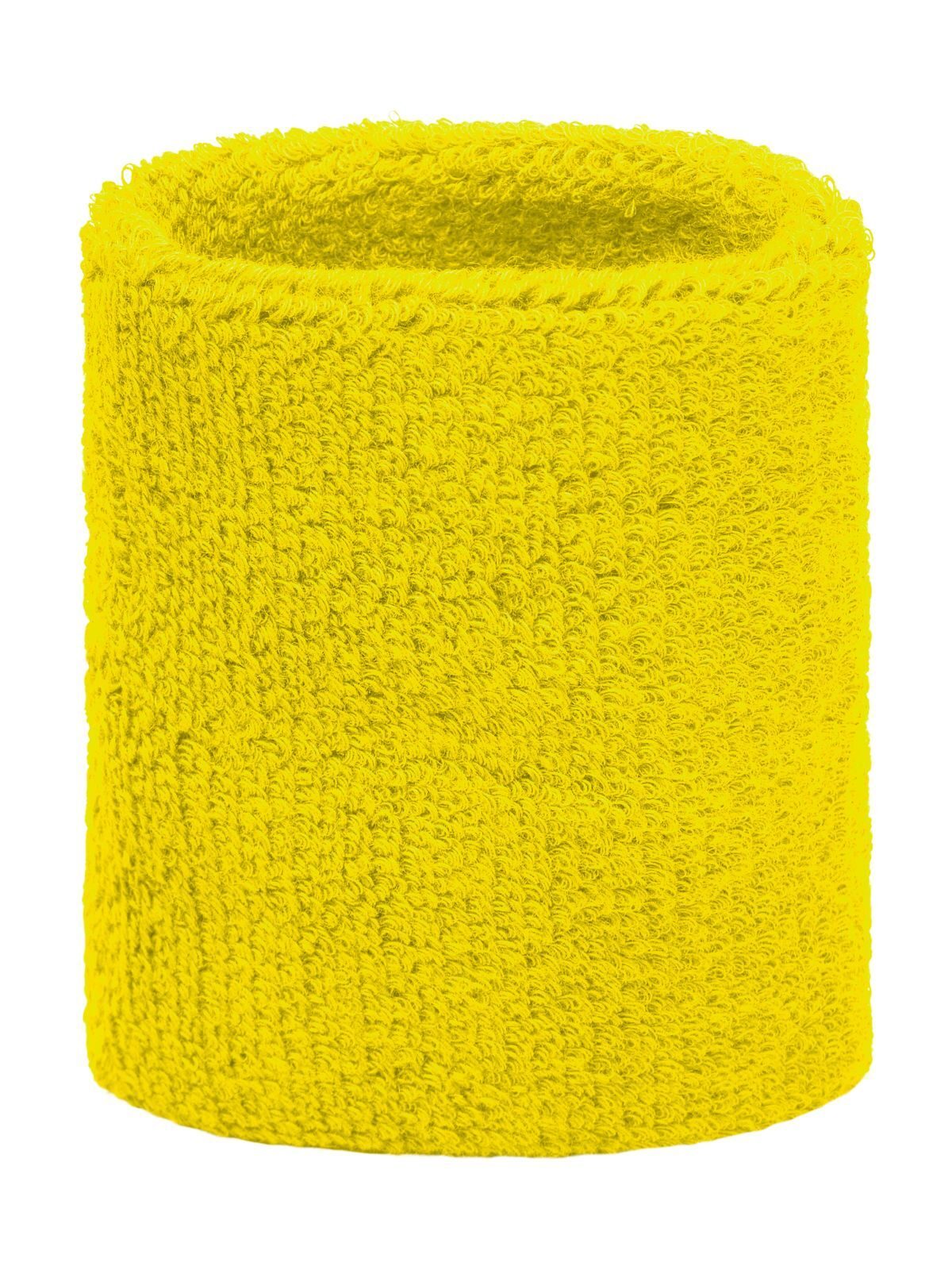 Terry Wristband Herren Zubehör – James & Nicholson – Farbe light-yellow – individuell veredelbar