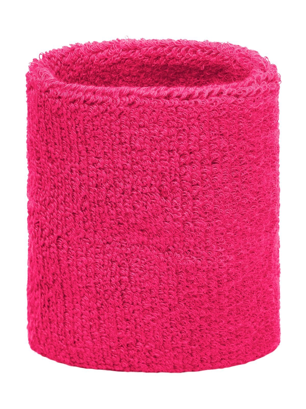 Terry Wristband Herren Zubehör – James & Nicholson – Farbe Pink – individuell veredelbar