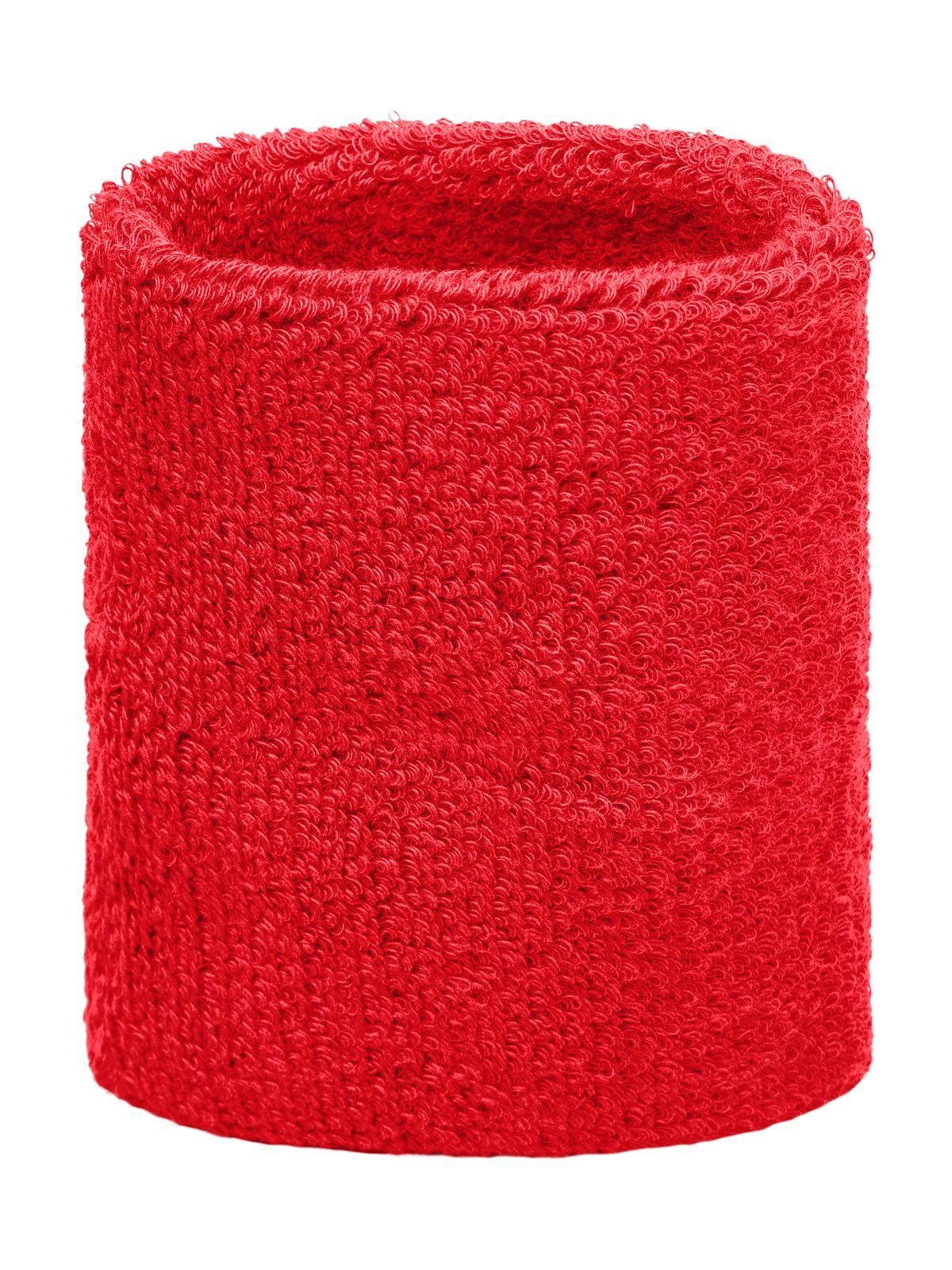 Terry Wristband Herren Zubehör – James & Nicholson – Farbe Rot – individuell veredelbar