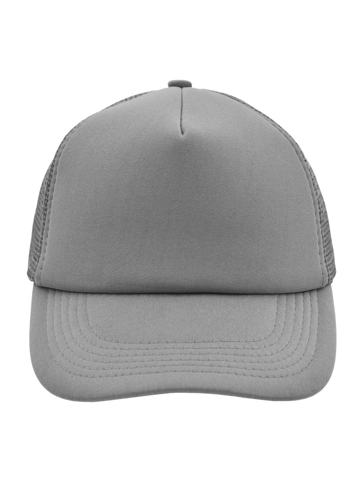 Trucker Caps 5 Panel Polyester Mesh Cap dark-Grau bestickbar und bedruckbar – LA1970