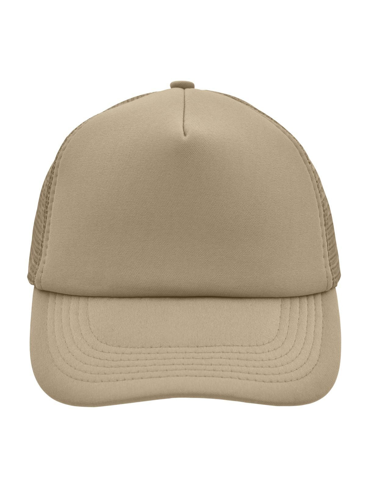 Trucker Caps 5 Panel Polyester Mesh Cap Khaki bestickbar und bedruckbar – LA1970