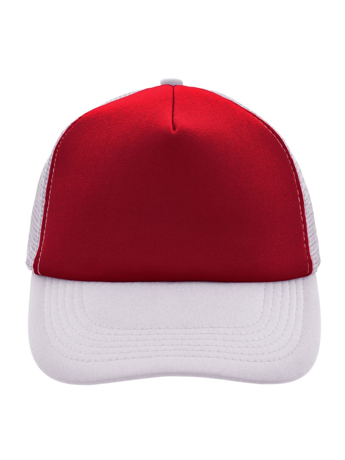 Trucker Caps 5 Panel Polyester Mesh Cap Rot/Weiß bestickbar und bedruckbar – LA1970