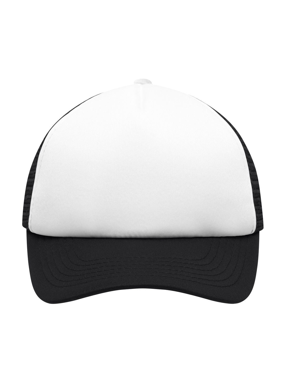 Trucker Caps 5 Panel Polyester Mesh Cap for Kids Weiß/Schwarz bestickbar und bedruckbar – LA1970