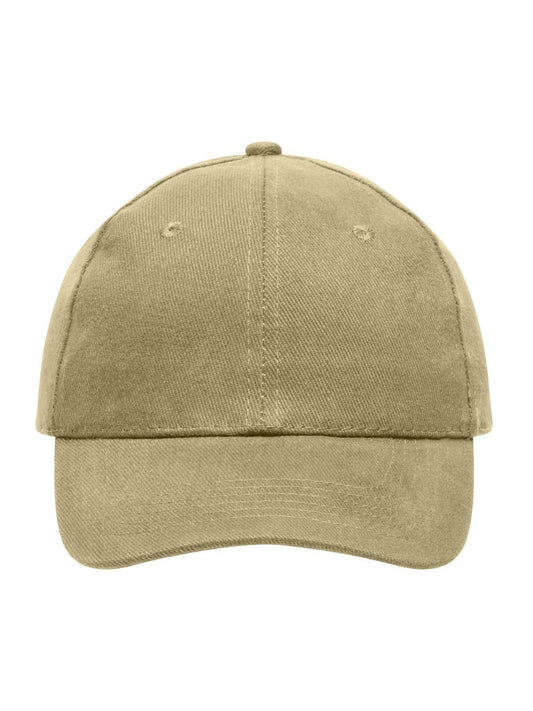 Baseball Caps 6 Panel Cap Heavy Cotton Beige bestickbar und bedruckbar – LA1970