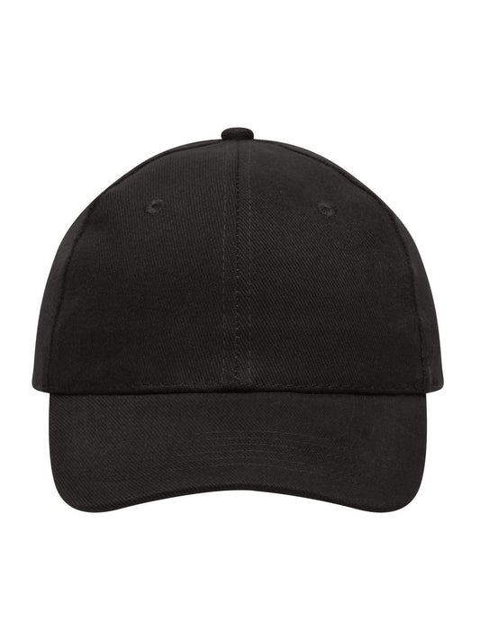 Baseball Caps 6 Panel Cap Heavy Cotton Schwarz bestickbar und bedruckbar – LA1970