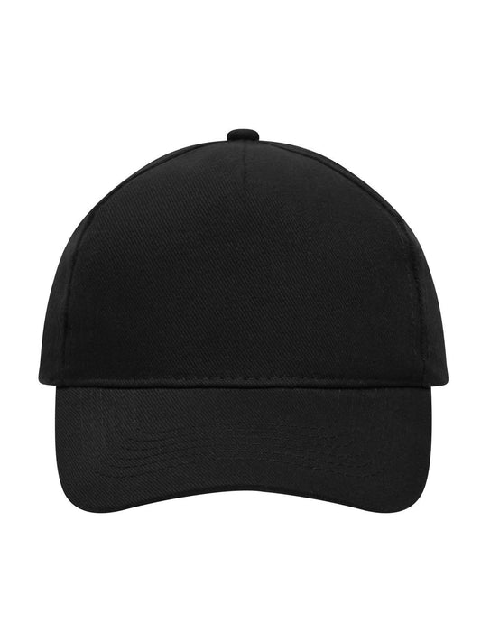 Baseball Caps 5 Panel Cap Heavy Cotton Schwarz bestickbar und bedruckbar – LA1970