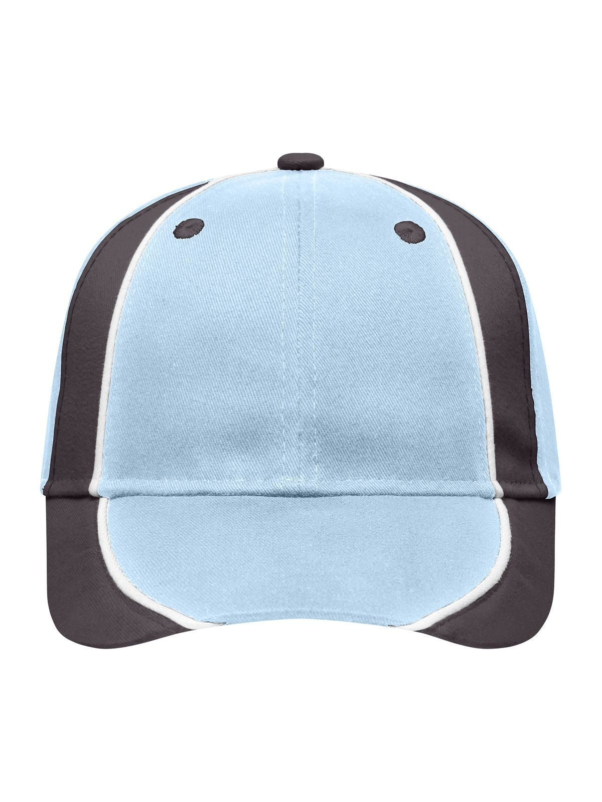 Baseball Caps Club Cap light-blue/dark-brown/Weiß bestickbar und bedruckbar – LA1970