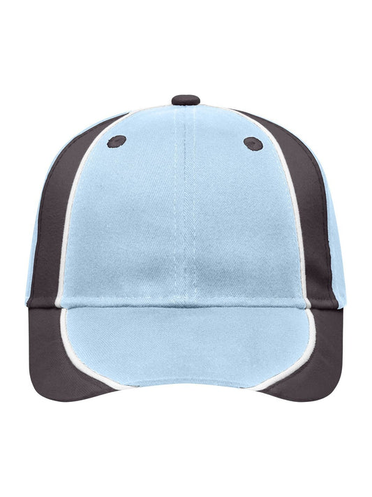 Baseball Caps Club Cap light-blue/dark-brown/Weiß bestickbar und bedruckbar – LA1970