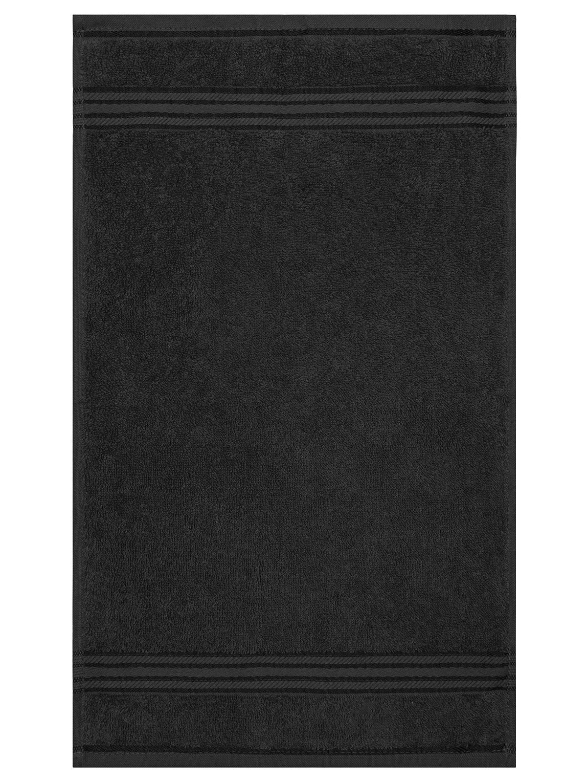 Guest Towel 30x50 Handtuch – James & Nicholson – Farbe Schwarz – individuell veredelbar