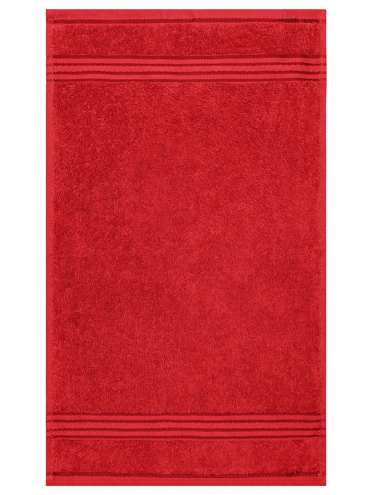 Guest Towel 30x50 Handtuch – James & Nicholson – Farbe Rot – individuell veredelbar