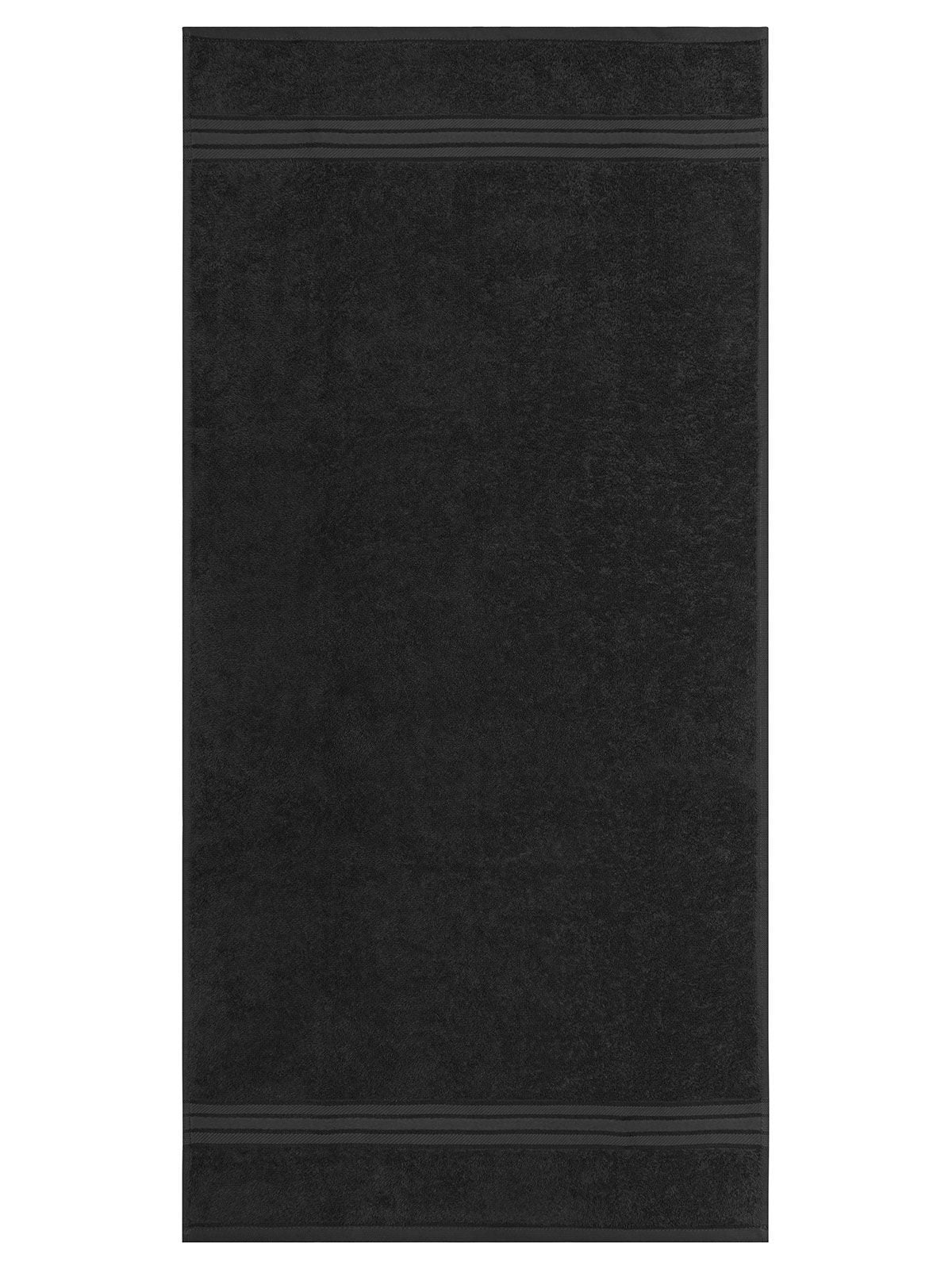 Hand Towel 50x100 Handtuch – James & Nicholson – Farbe Schwarz – individuell veredelbar