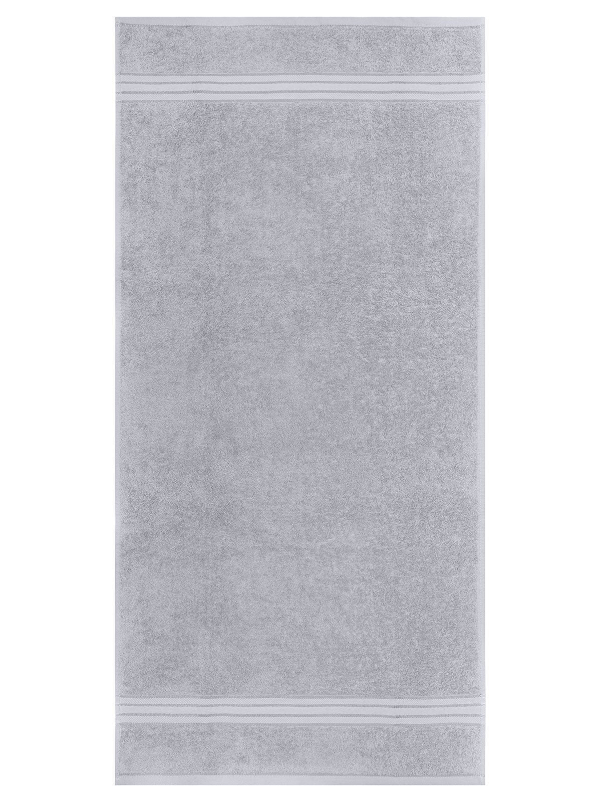 Hand Towel 50x100 Handtuch – James & Nicholson – Farbe light-grey – individuell veredelbar