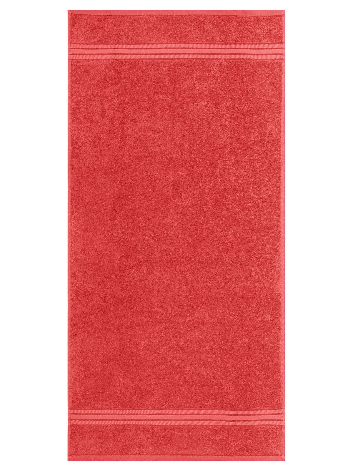 Hand Towel 50x100 Handtuch – James & Nicholson – Farbe Rot – individuell veredelbar