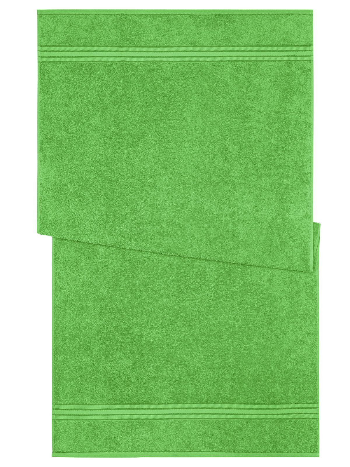 Bath Towel 70x140 Handtuch – James & Nicholson – Farbe lime-green – individuell veredelbar