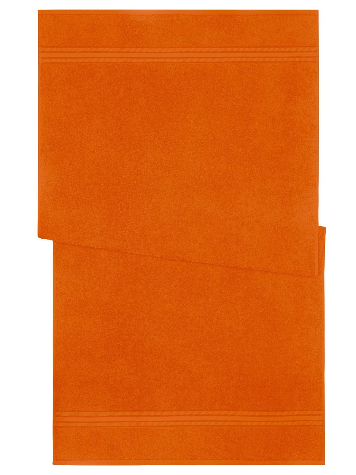 Bath Towel 70x140 Handtuch – James & Nicholson – Farbe Orange – individuell veredelbar