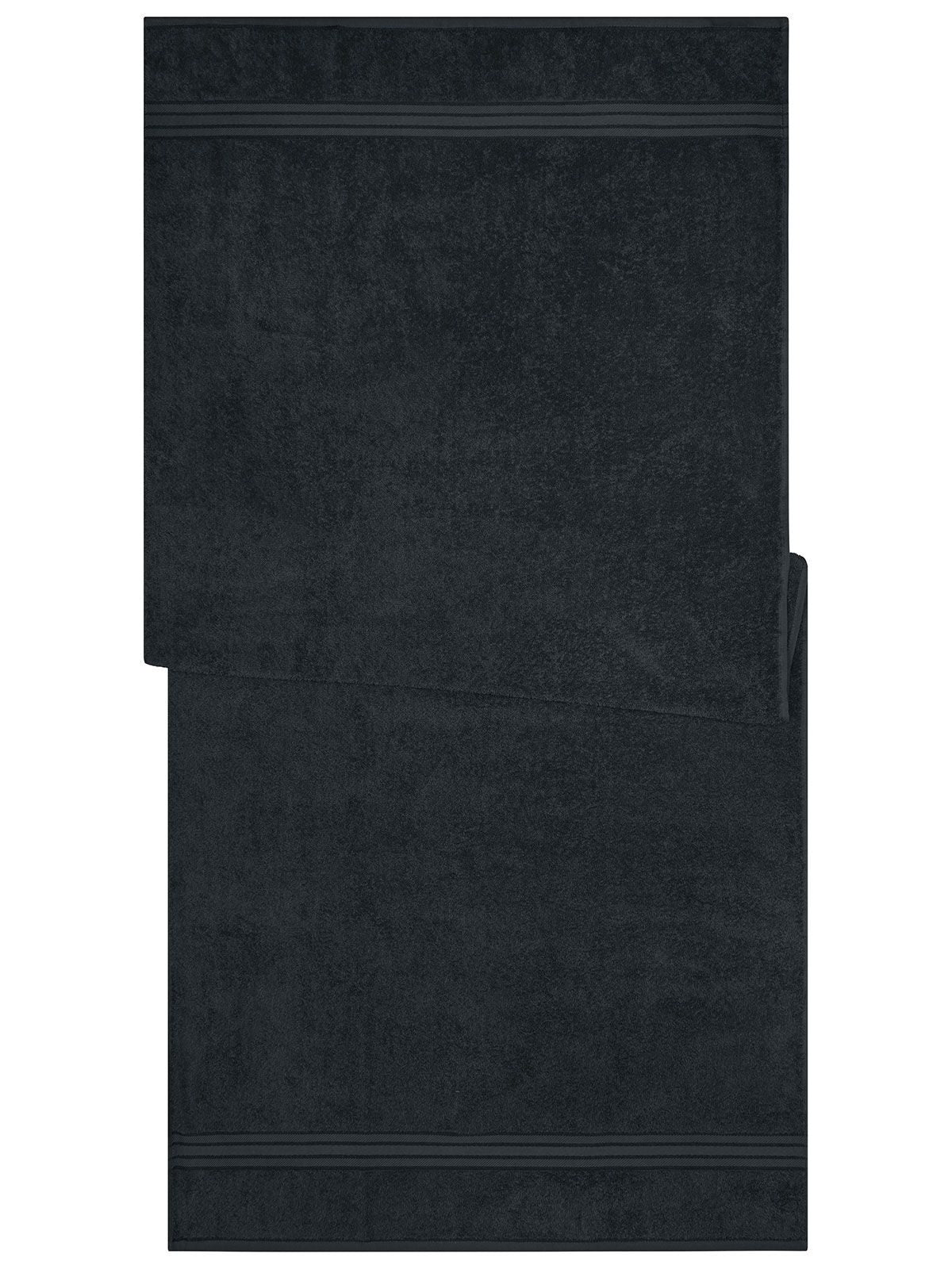 Sauna Sheet 70x180 Handtuch – James & Nicholson – Farbe Schwarz – individuell veredelbar